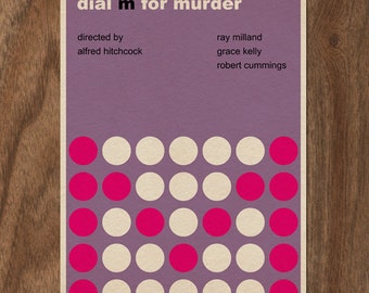 Dial M for Murder 16x12 Minimalist Movie Poster Print