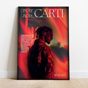 Stampa d'arte da parete musicale / Arte da parete minimalista Playboy Carti / Arte musicale / Stampa d'arte musicale / Arte da parete musicale / Minimalista Premium
