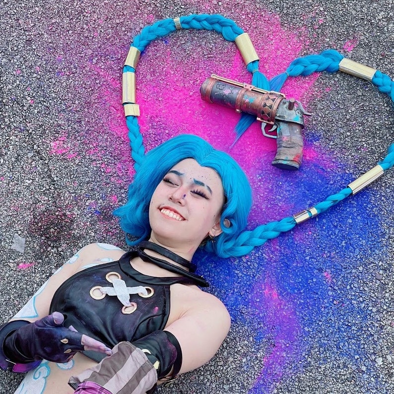 Women Game LOL Arcane League of Legends Jinx Cosplay Costume
