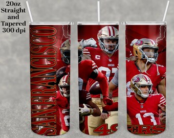 Tumbler wrap san francisco 20oz skinny Png, full tumbler design, high resolution 300 dpi