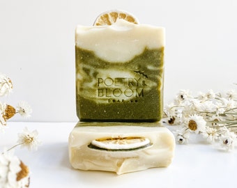 Sea Garden | Natural Handcrafted Soap Bar | Cold Process Soap | Palm Oil Free | Eco-Conscious