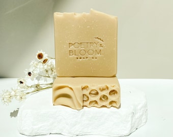 Honey + Oat | Natural Handcrafted Soap Bar | Cold Process Soap | Palm Oil Free | Eco-Conscious