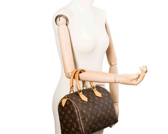 Bolso Speedy 25 Vintage de lona Monogram marrón