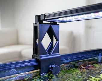 Universele aquariumverlichtingshouders – verbetering van de lichtspreiding en toegang (set van 2) (zwart)