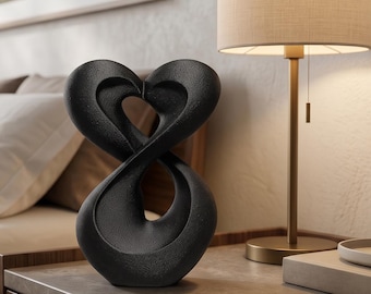 Das unendliche Herz: Endlose Zuneigung • 3D Gedruckte Kunststoff Figur von 29flo
