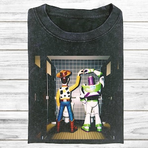 Camiseta Disney Toy Story Comfort Colors, Camiseta de Buzz Lightyear y Woody Friends para hombre y mujer, Camiseta Pixar, Top de animación, Regalos para amantes del cine