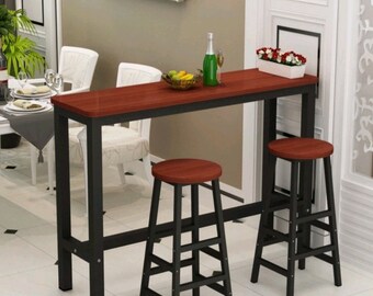 Ninhia Wooden Bar Table Set (including chairs) - (sale)