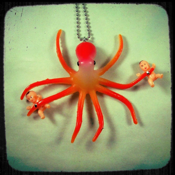 Baby-Attacking Octopus Necklace