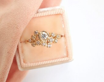 Diamond Cluster Ring