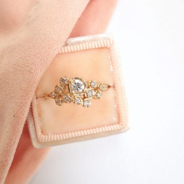 Diamond Cluster Ring