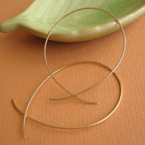 Loop Hoops - Yellow gold-filled 1.25"