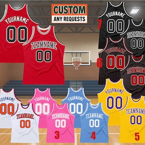 Custom Basketball Jersey Team Name & Number, Basketball Jersey Team, Game Day Outfit, Basketball Jersey for Basketball Fan Lovers Players