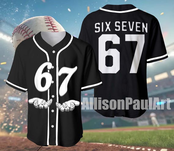Gen Alpha 6 7 Baseball Jersey, Funny Halloween Costume for Kids or