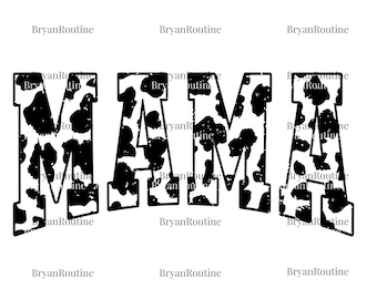 Western Mama Pink Cow Svg Png, Cowgirl Mom Sublimation File, Funny Country Mama Clipart, Cowgirl Aesthetic Png, Trendy Mom DTF Design
