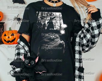 Wizard Kitten Halloween Png SVG For Circut, Witch Cat PNG, Vintage Halloween Cat Clipart, Spooky Cat Sublimation, Funny Meme Digital File