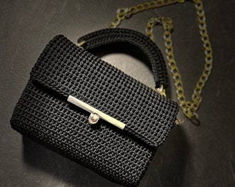 Borsa a mano Luxury uncinetto fillato Cordino elegante