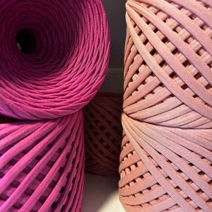 Ribbon yarn for bags 7 -9 mm, primary fiber 100% cotton, working with Ferri 6,7,8,9