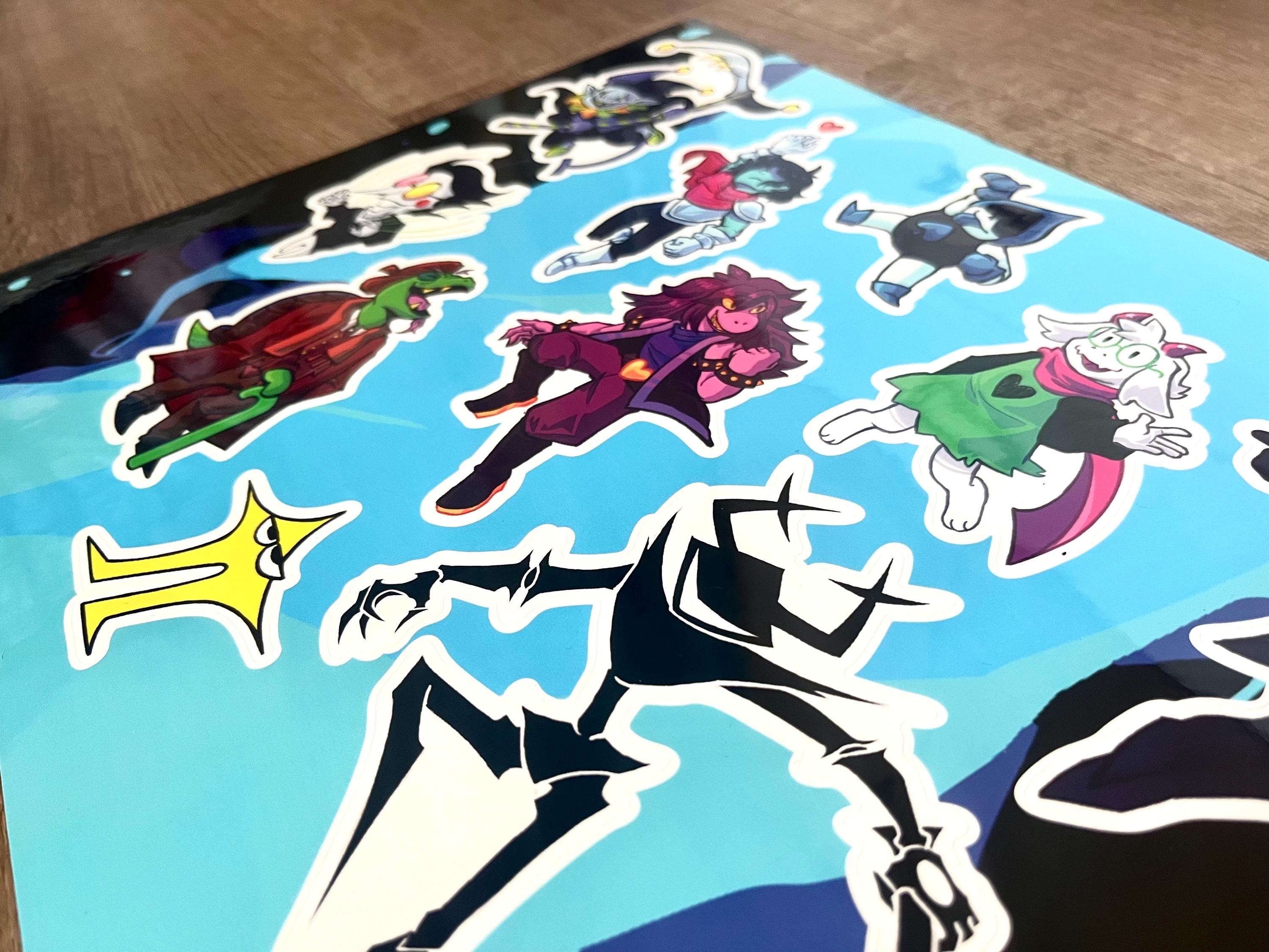 Delta Rune Decals Deltarune Darkners and Lightners Sticker Sheet - Etsy