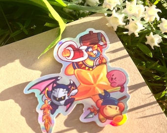 Kirby Back to Dreamland Metalic Regenbogen Aufkleber