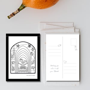 Istanbul Cat Postkarten Kollektion – Der Duft der Gewürze – Druckbare Postkarte | Digitaler Download (PDF) | Postkarten zum Ausmalen & Verschicken |