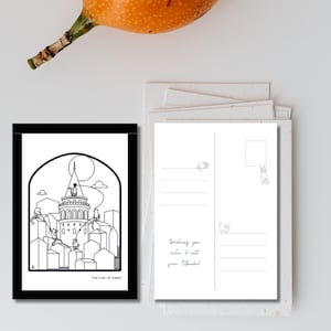 Istanbul Cat Postkarten Kollektion – Die Katzen von Galata – Druckbare Postkarte | Digitaler Download (PDF) | Postkarten zum Ausmalen & Verschicken |