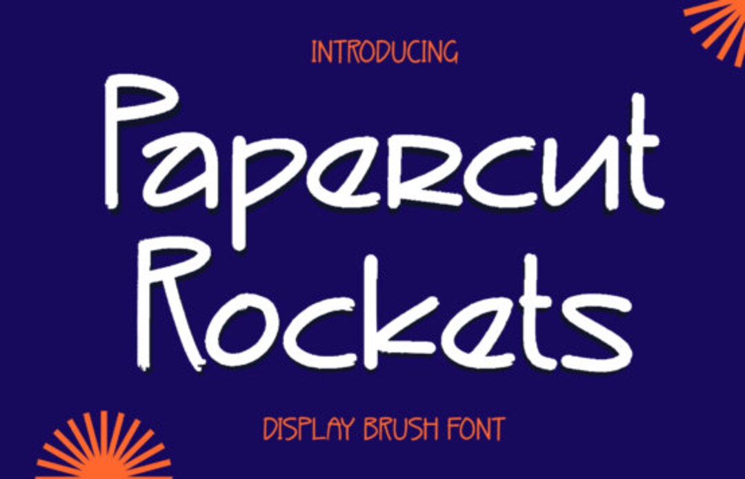 Papercut Rockets Font, Wedding Font, Cricut Font, Handwritten Font ...
