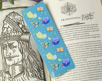 Vampy & Ghostie kawaii Bookmark • Cute Cat Bookmark • book bookmark • Halloween Bookmark