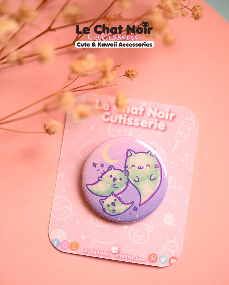 Kawaii Cat Pins for Halloween Buttons Cute Pins Animal Pins Etsy