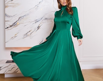 long sleeve dress for spring Mac Duggal - Pink Floral Long Sleeve Ruffle Mini Dress main image 0