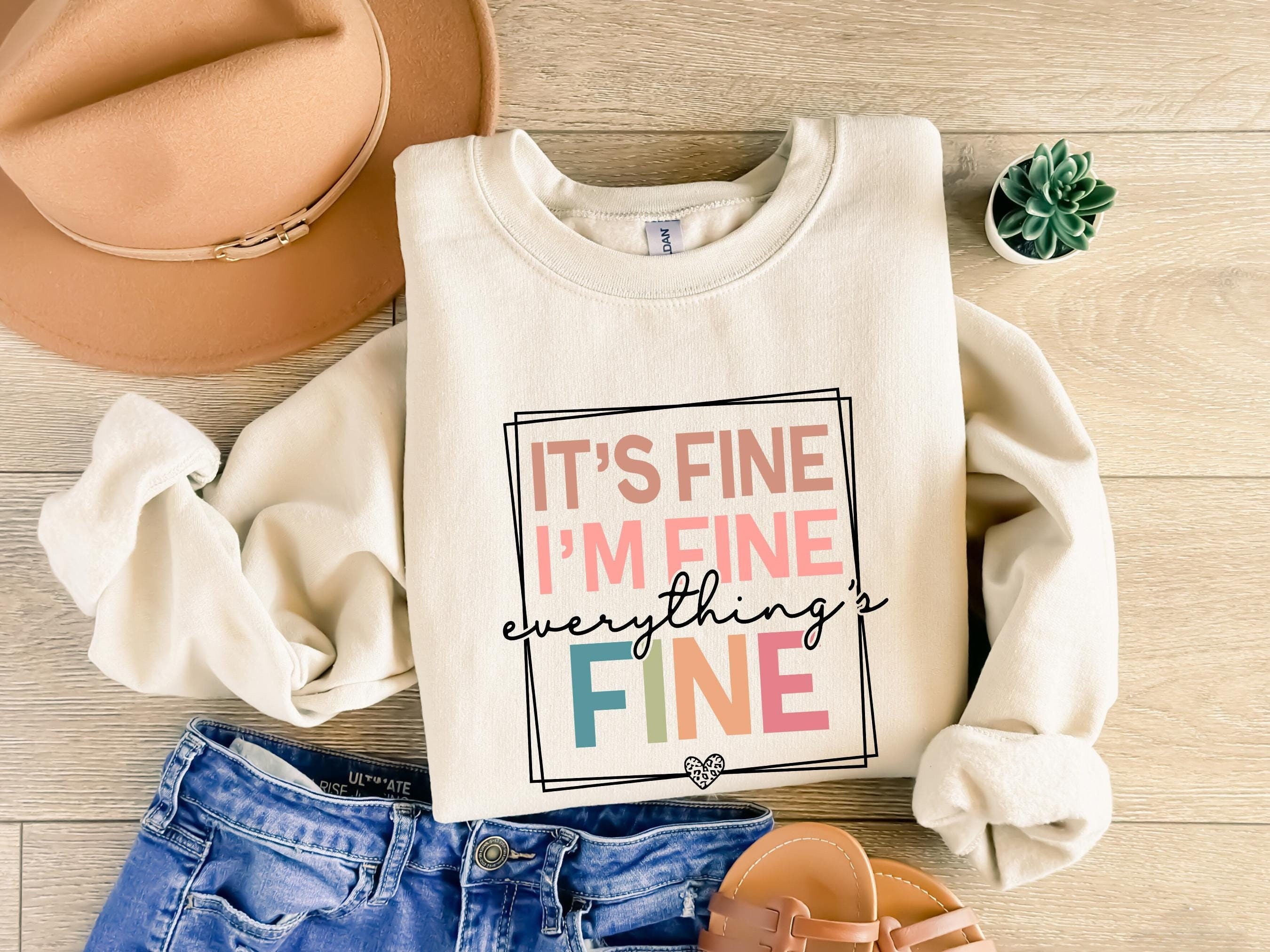 It's Fine I'm Fine - Etsy