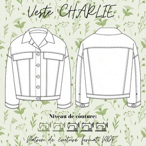 CHARLIE Jacket Pattern - Sewing Pattern - PDF Jacket Pattern - Women's Sewing Pattern - Easy Sewing Pattern - Pattern - Atelier Milie