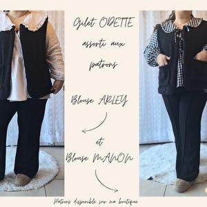 Pattern - VEST Pattern - Sewing Pattern - PDF Pattern - Women's Sewing Pattern - Easy Sewing Pattern - ODETTE Pattern image 3