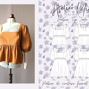 Dress pattern - Pattern - Sewing pattern - PDF pattern - Women's sewing pattern - Easy sewing pattern - Babyboll pattern