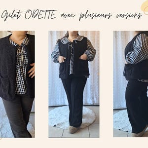Pattern - VEST Pattern - Sewing Pattern - PDF Pattern - Women's Sewing Pattern - Easy Sewing Pattern - ODETTE Pattern image 4