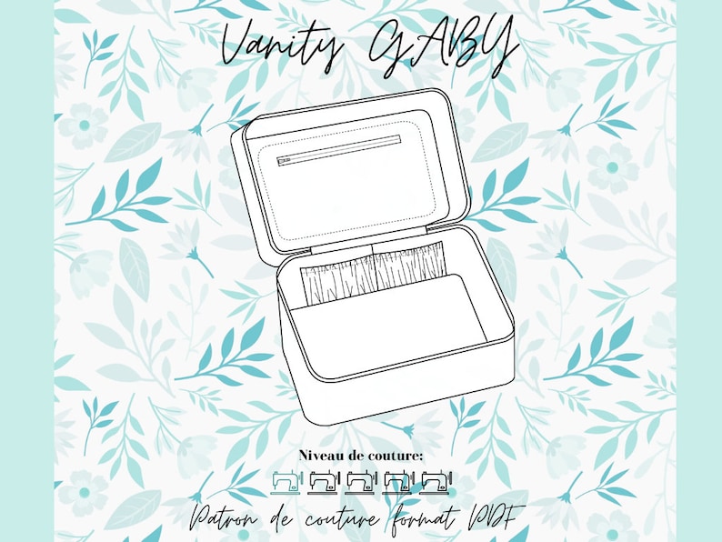 Vanity Pattern Vector Vanity Pattern - GABY Vanity Pattern - Sewing Pattern - PDF Vanity ...
