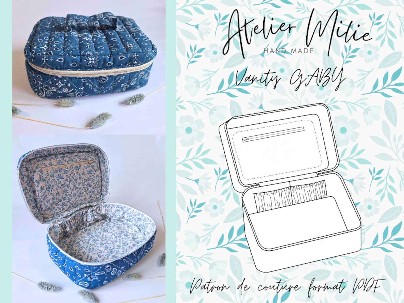 Vanity Pattern Vector Vanity Pattern - GABY Vanity Pattern - Sewing Pattern - PDF Vanity ...