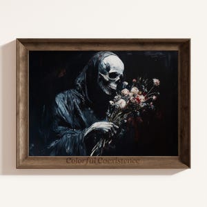 Moody Gothic WallArt Dark Gothic Printable Oil Painting Moody Vintage Dark Print Dark Academia Decor Dark Victorian Decor Printable Dark Art