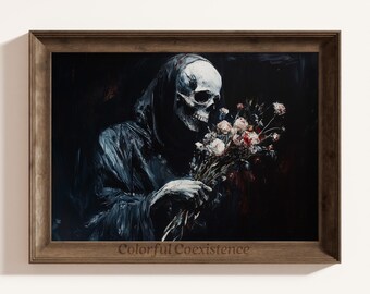 Moody Gothic WallArt Dark Gothic Printable Oil Painting Moody Vintage Dark Print Dark Academia Decor Dark Victorian Decor Printable Dark Art