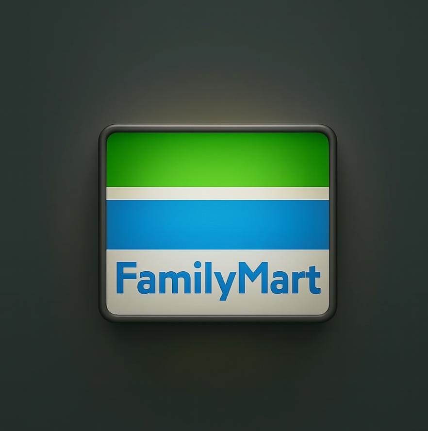 FamilyMart LED Magnet – Glowing Konbini Fridge Light, Japanese Convenience Store Neon Sign, Mini Retro Refrigerator Decor