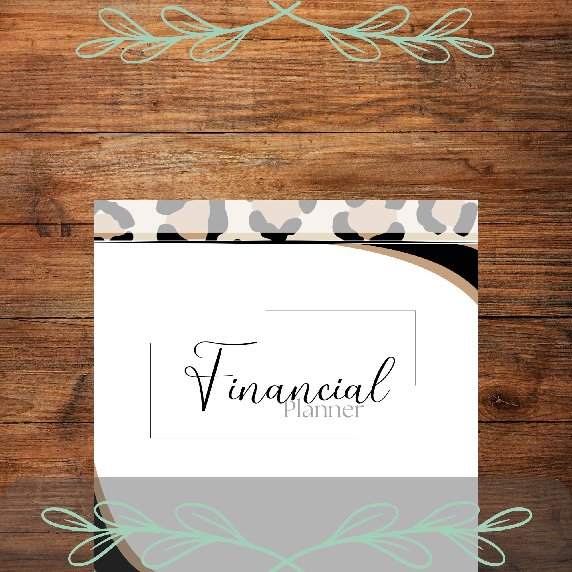 Budget Planner Cover Printable Budget Planner Leopard Planner Savings ...