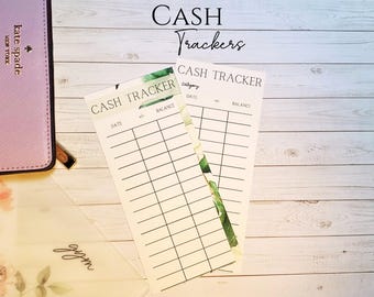 Cash Tracker for Cash Envelopes Cash Expense Tracker Cash Envelope Tracker Spending Tracker