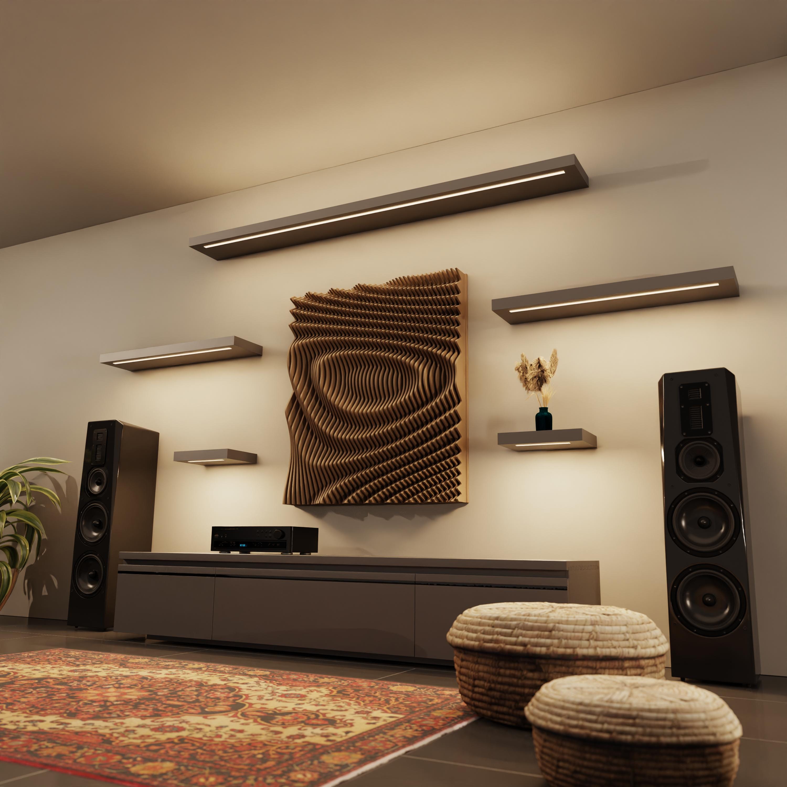 VOID XL | Parametric Wood Wall Art & Acoustic Panel | 3D Sound Diffuser ...