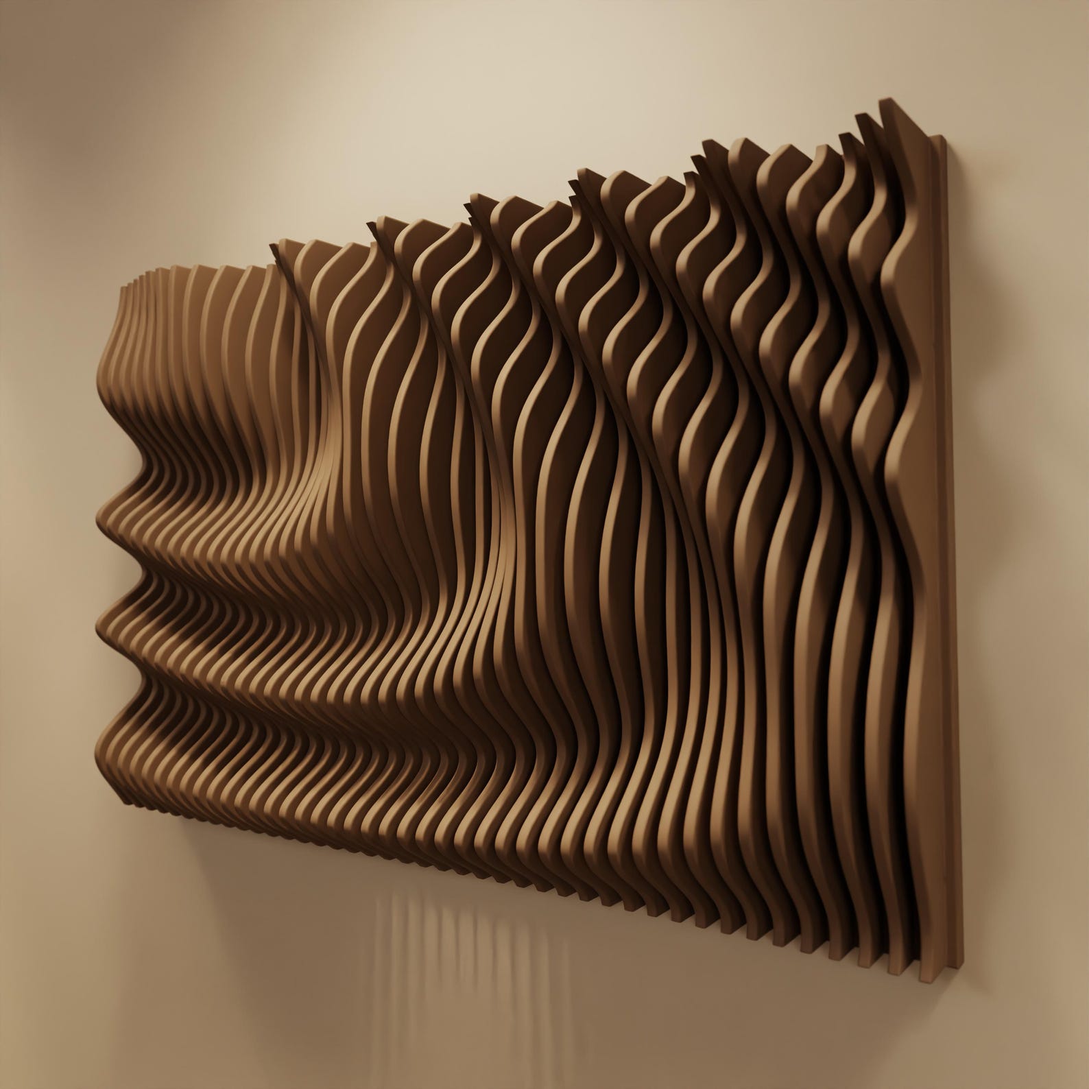 JUNA L | Parametric Wood Wall Art & Acoustic Panel | 3D Sound Diffuser ...