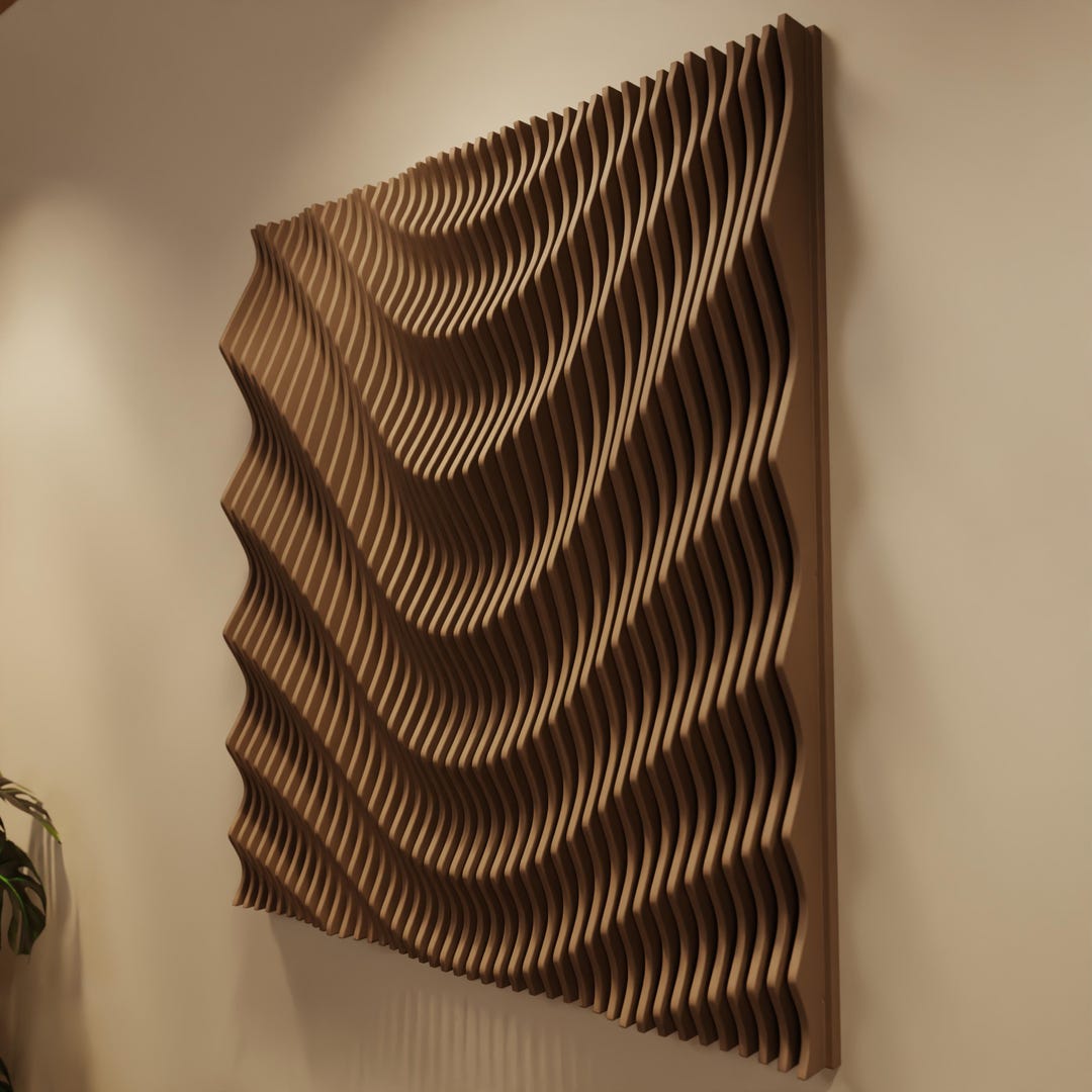 UNIT XL | Parametric Wood Wall Art & Acoustic Panel | 3D Sound Diffuser ...