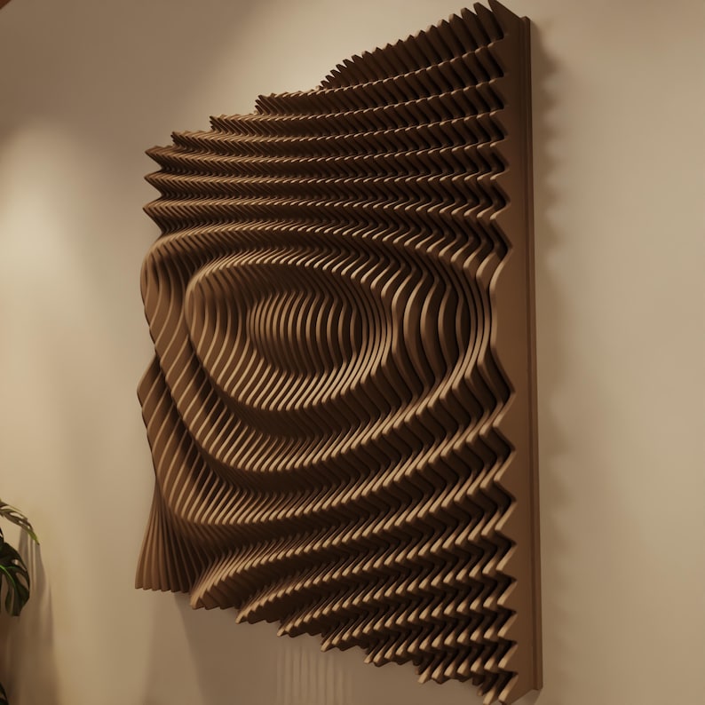 VOID XL | Parametric Wood Wall Art & Acoustic Panel | 3D Sound Diffuser ...