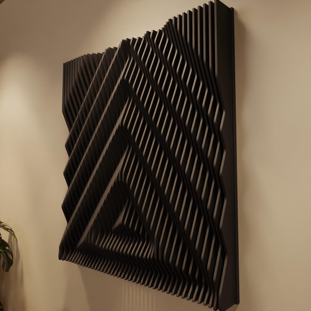 KODA XL | Parametric Wood Wall Art & Acoustic Panel | 3D Sound Diffuser ...