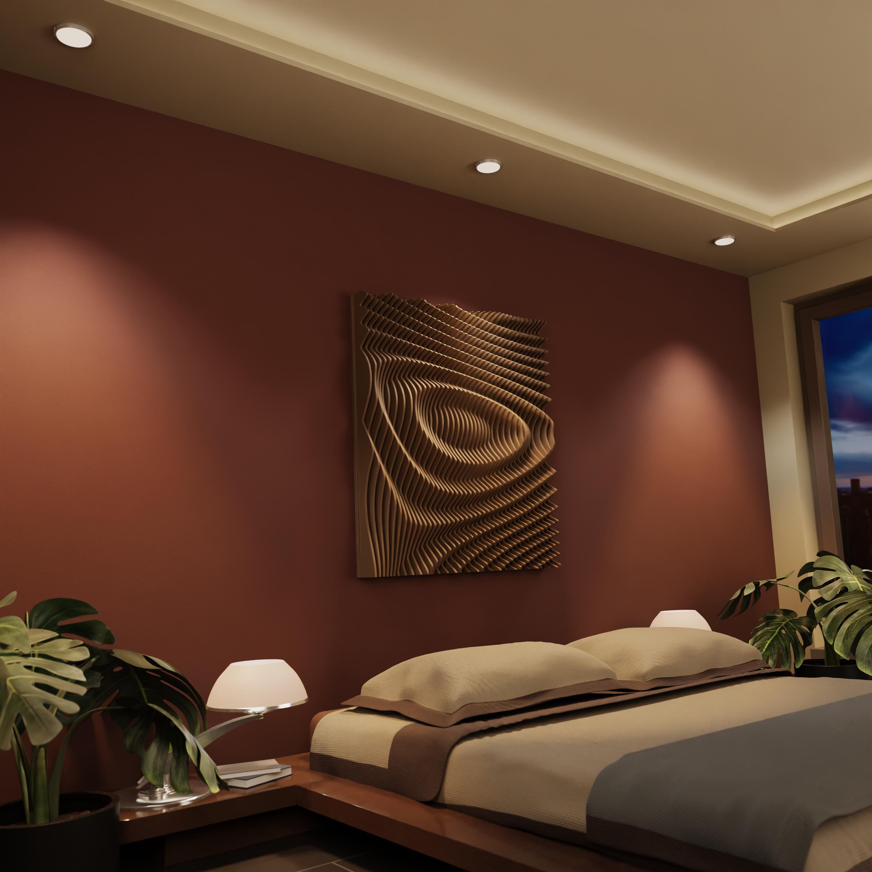 VOID XL | Parametric Wood Wall Art & Acoustic Panel | 3D Sound Diffuser ...