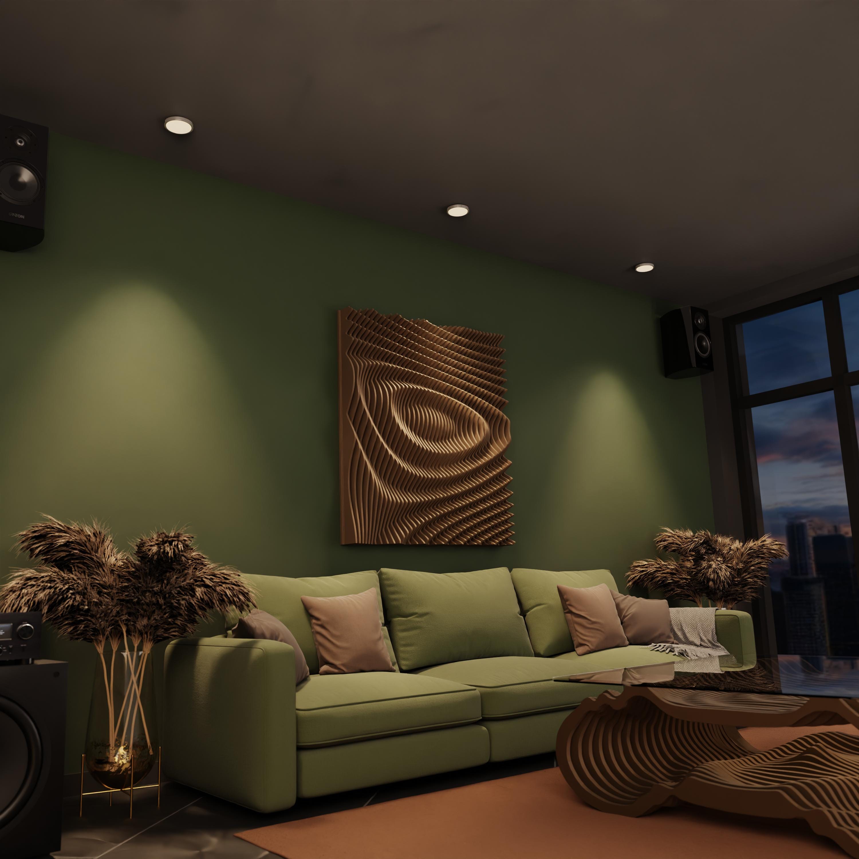 VOID XL | Parametric Wood Wall Art & Acoustic Panel | 3D Sound Diffuser ...