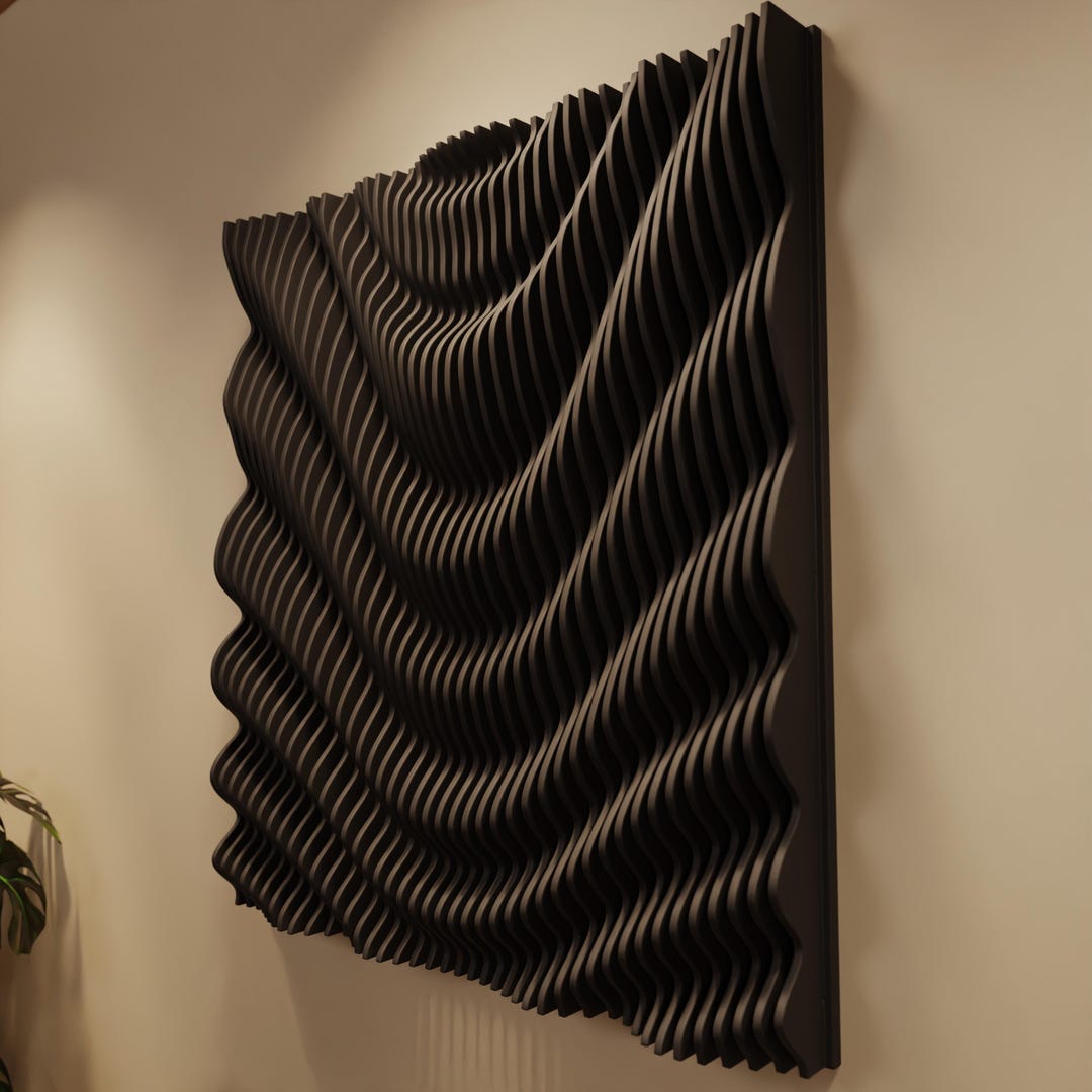PLEX XL | Parametric Wood Wall Art & Acoustic Panel | 3D Sound Diffuser ...