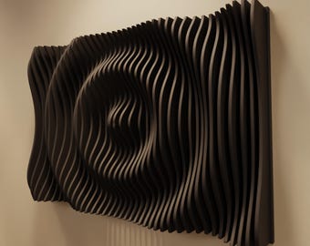 JUNA L | Parametric Wood Wall Art & Acoustic Panel | 3D Sound Diffuser ...